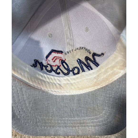 Molson Montreal 1786 Hat Embroidered Gray Adjustable Baseball Cap Linen Look - Picture 8 of 8